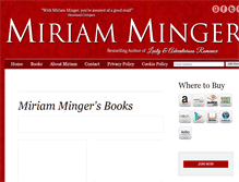 Tablet Screenshot of miriamminger.com